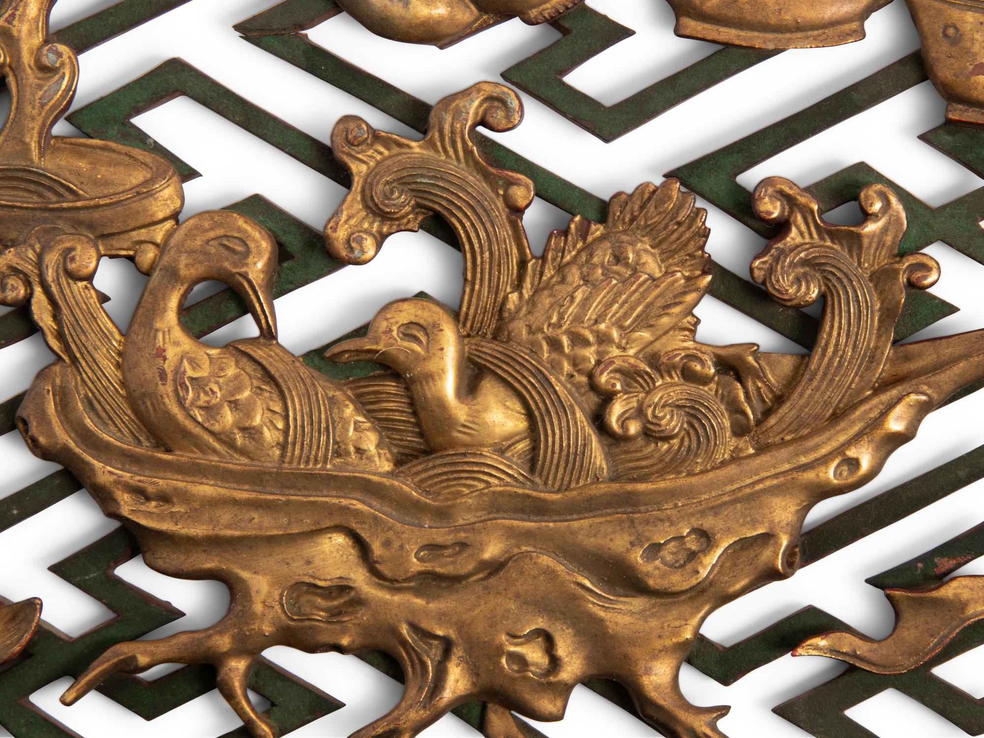 12 Chinese Carved and Reticulated Rectangular Wood Panels