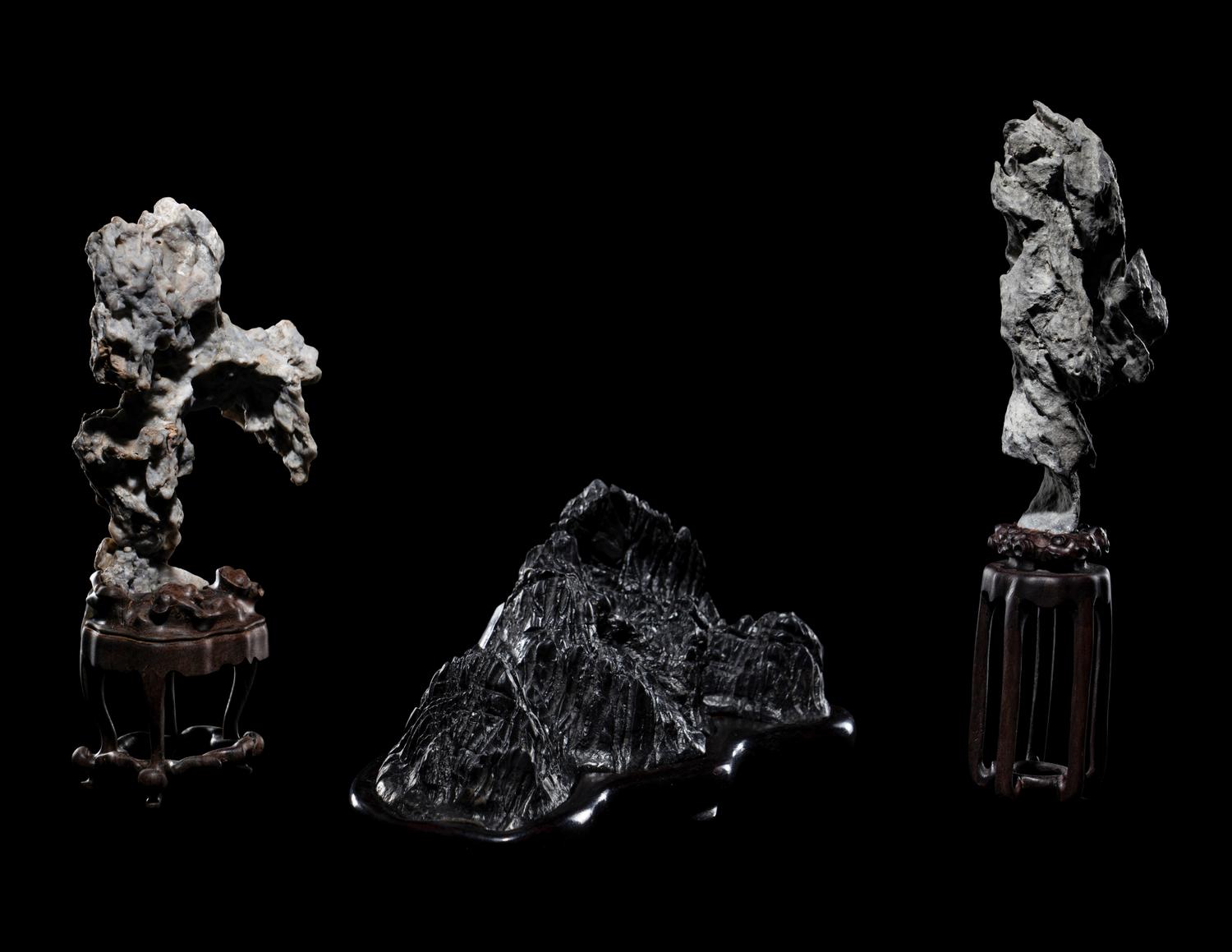 Three Small Scholar's Rocks