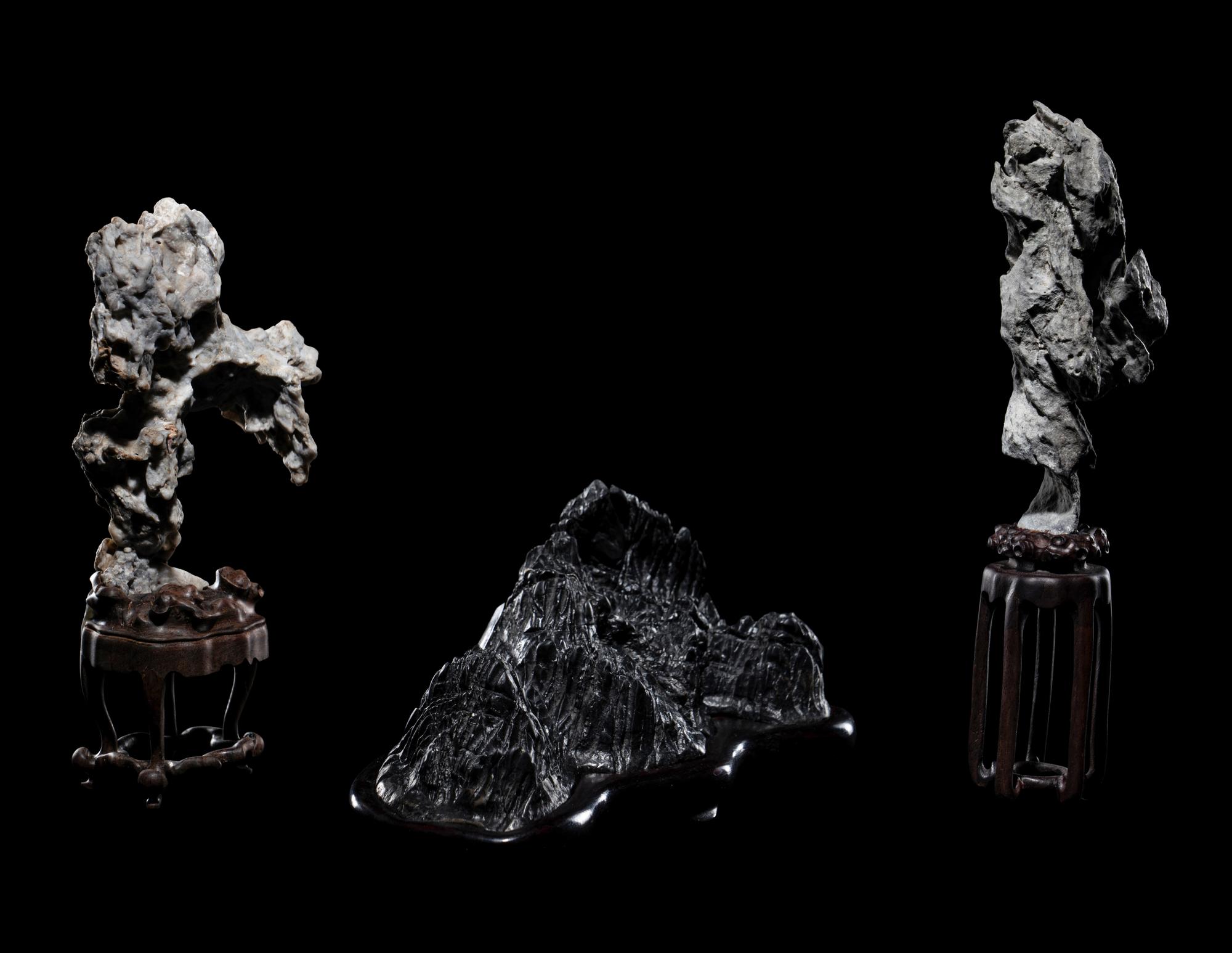 Three Small Scholar's Rocks
