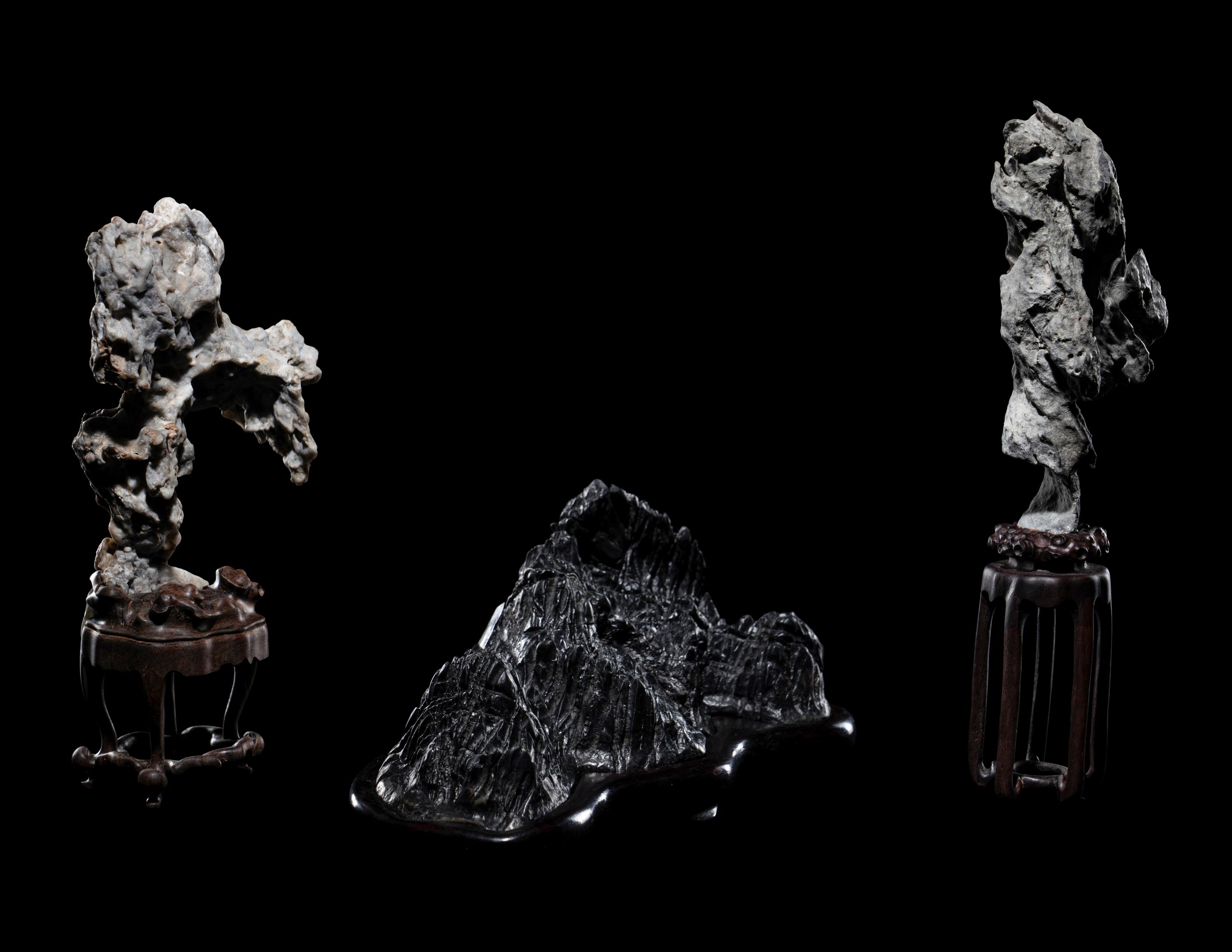 Three Small Scholar's Rocks