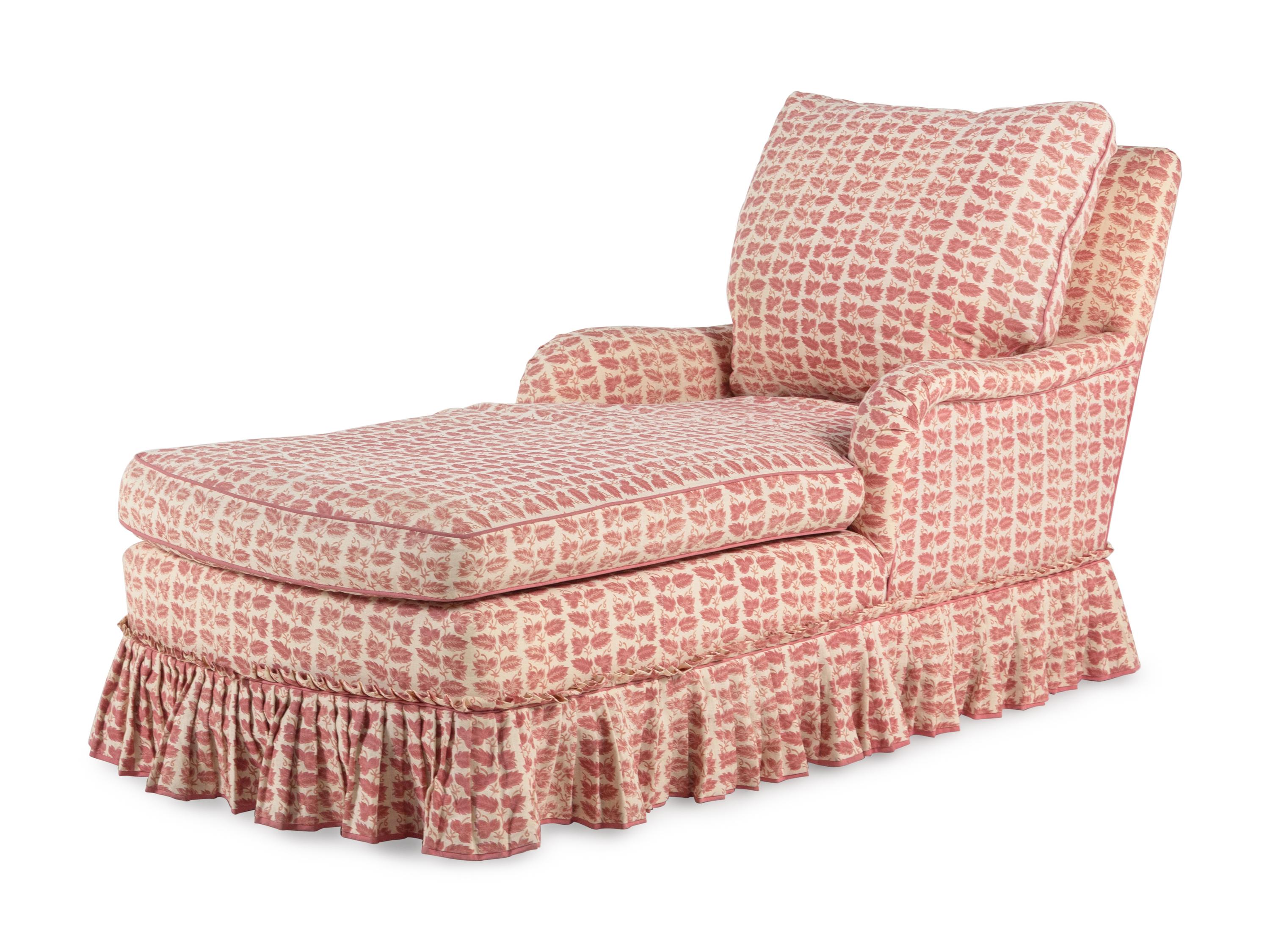 A Custom Upholstered Chaise Longue