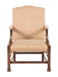 A Kittinger George III Style Mahogany Library Armchair
