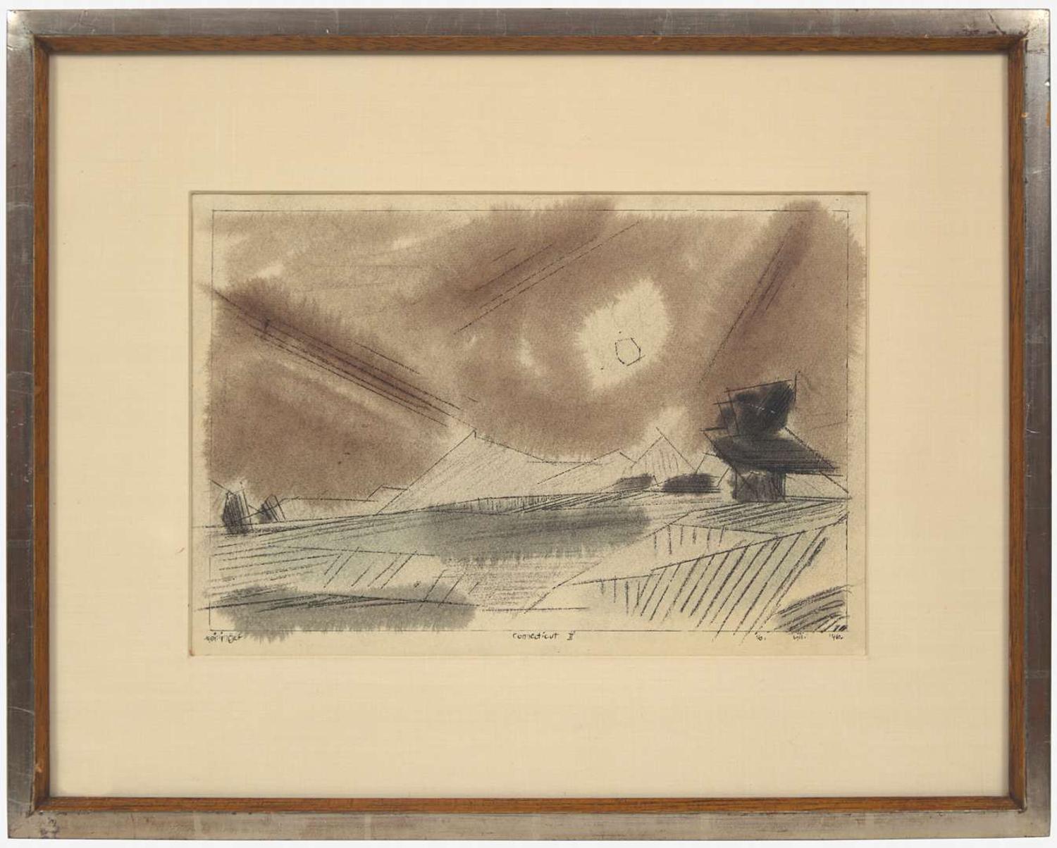 Lyonel Feininger (American/German, 1871-1956) - Connecticut II