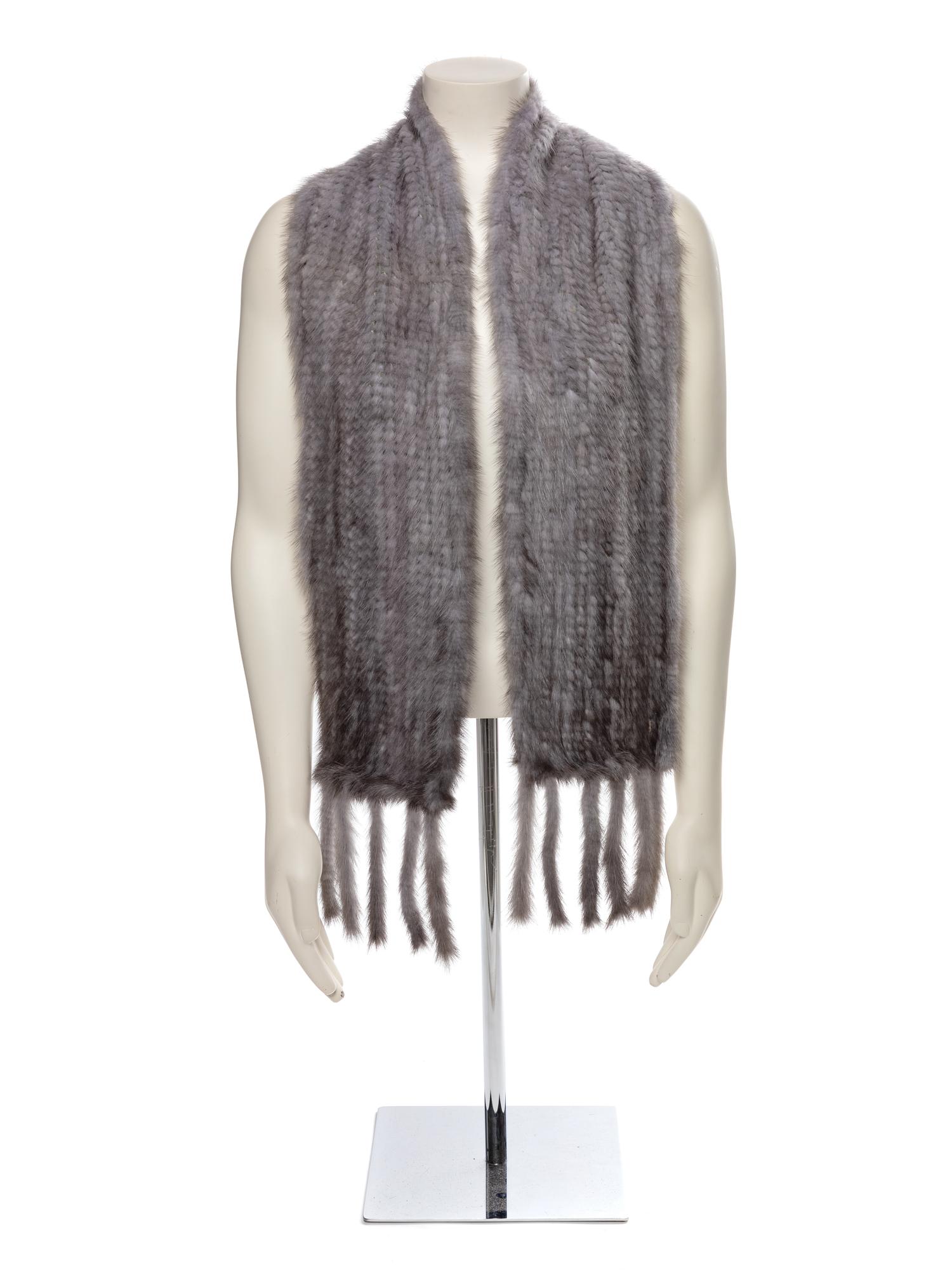 Mink Knit Scarf, 1990-2000s