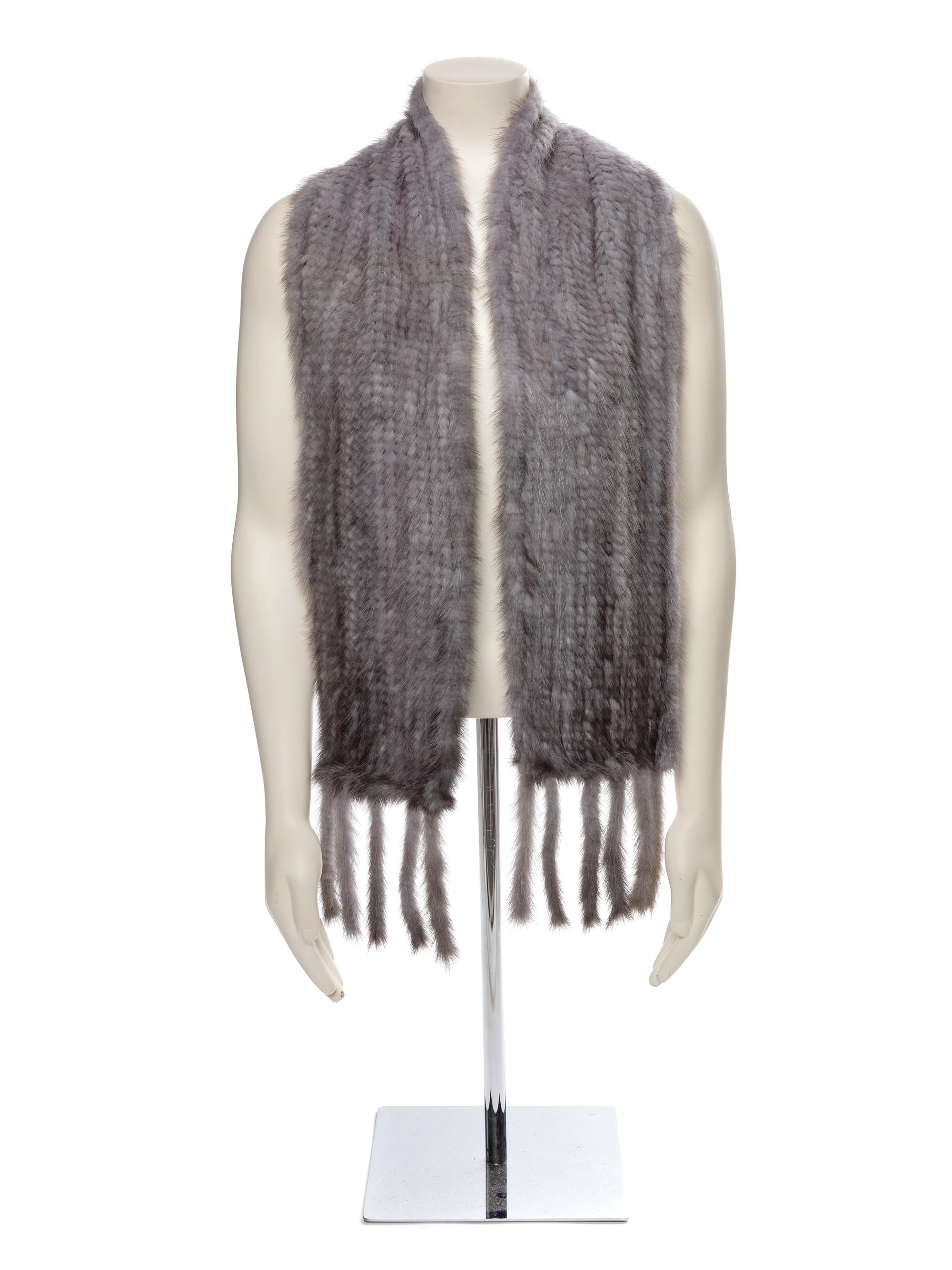 Mink Knit Scarf, 1990-2000s