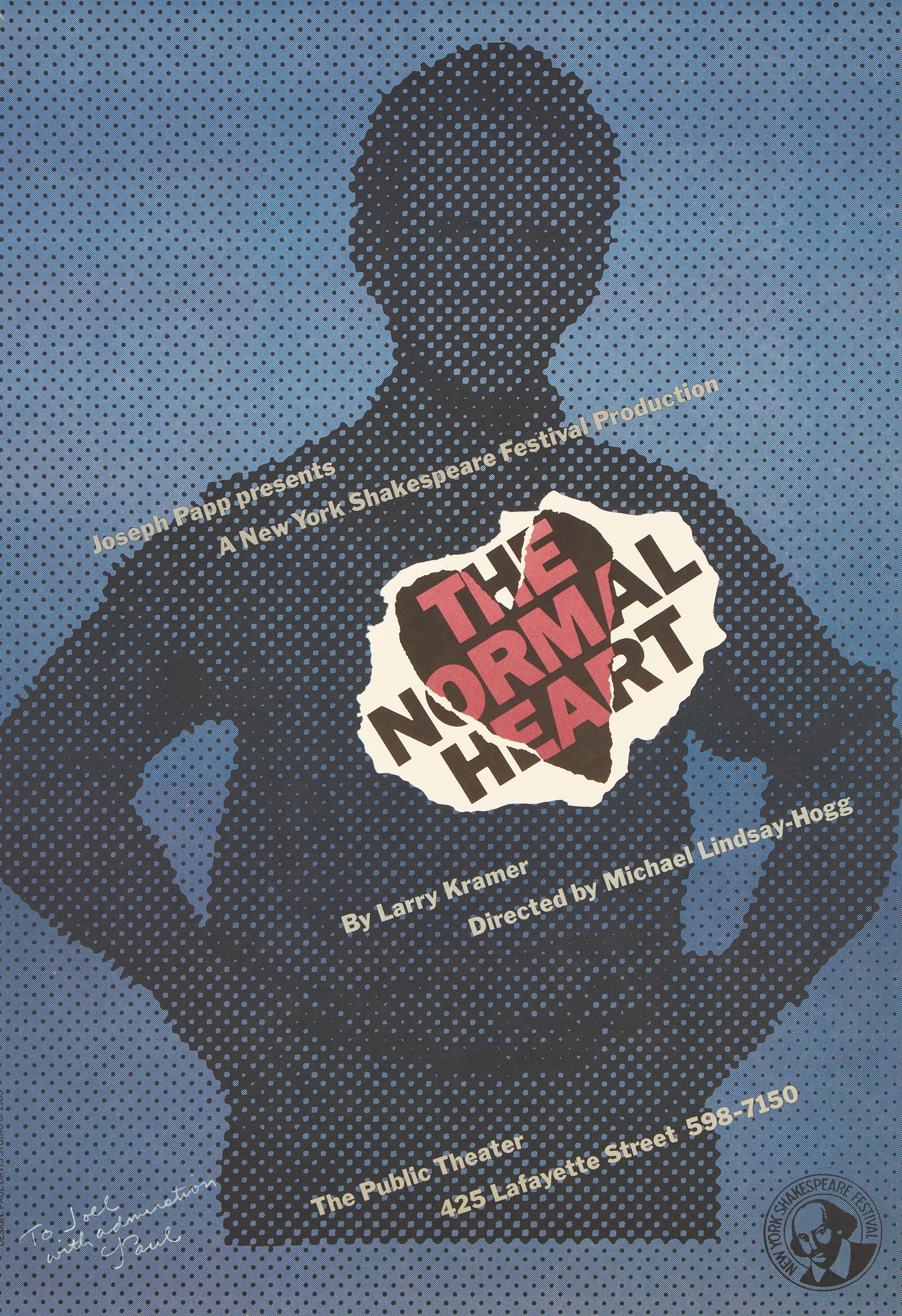 Poster for The Normal Heart, 1985