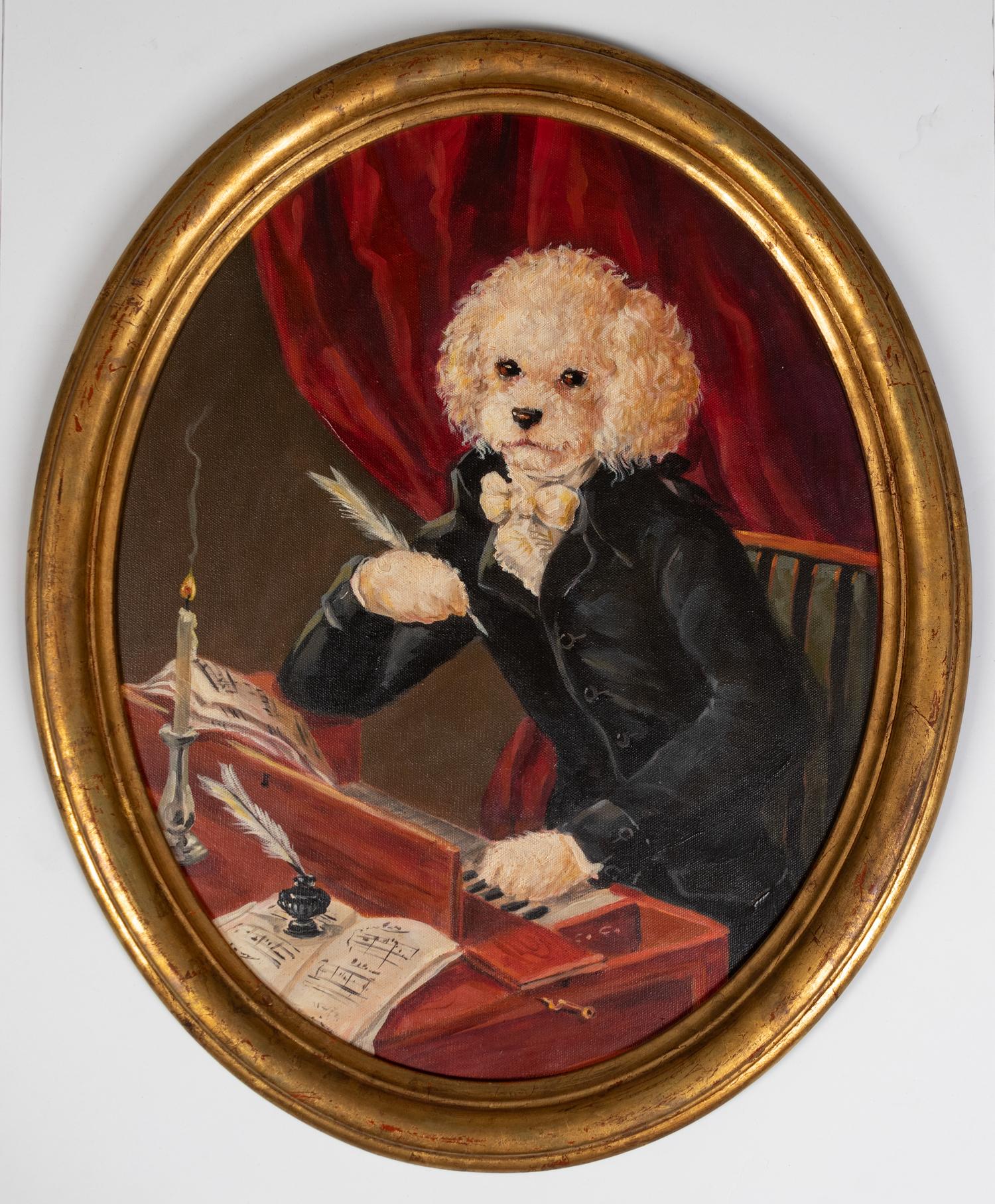 A Group of Twelve Dog Paintings