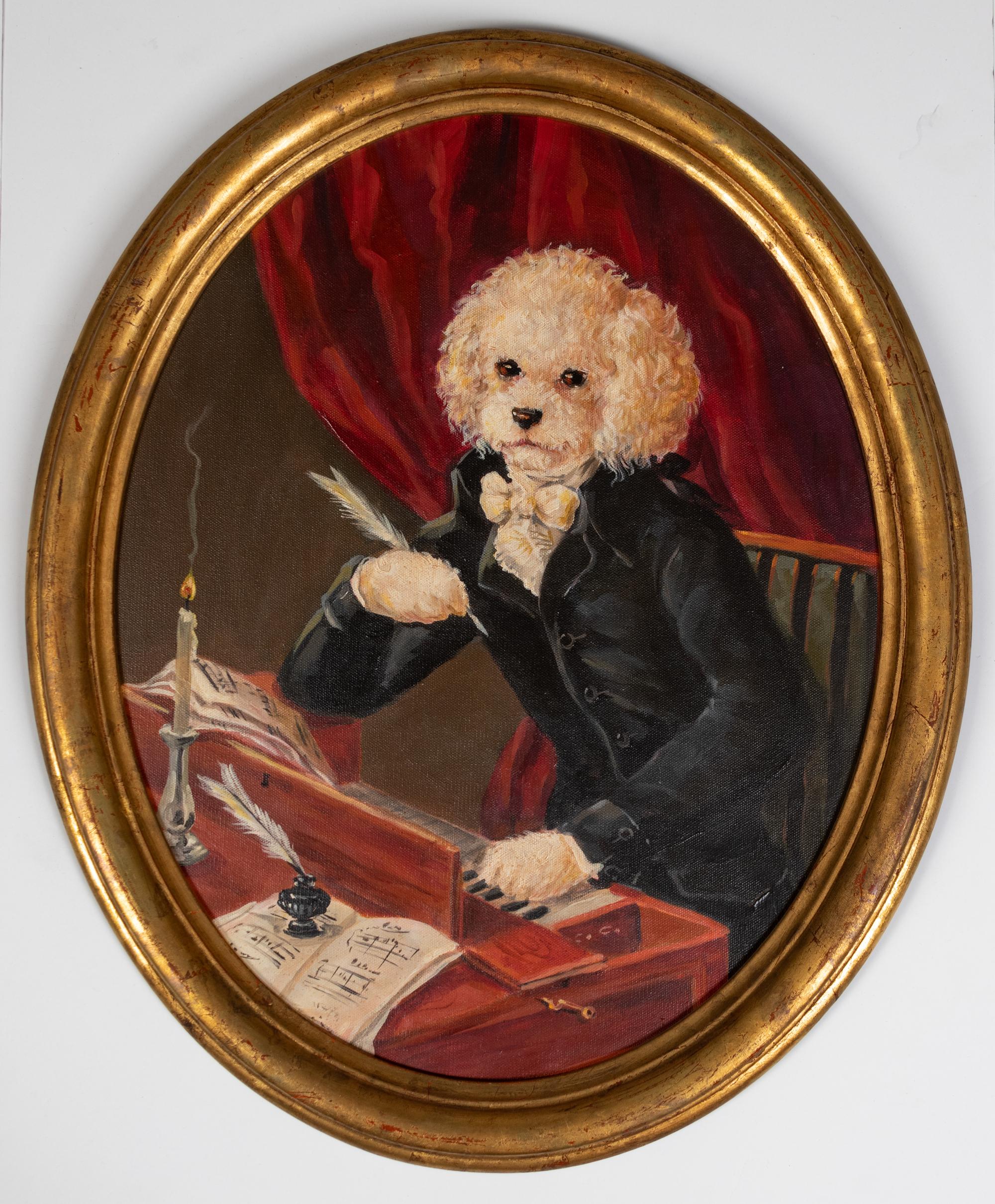A Group of Twelve Dog Paintings