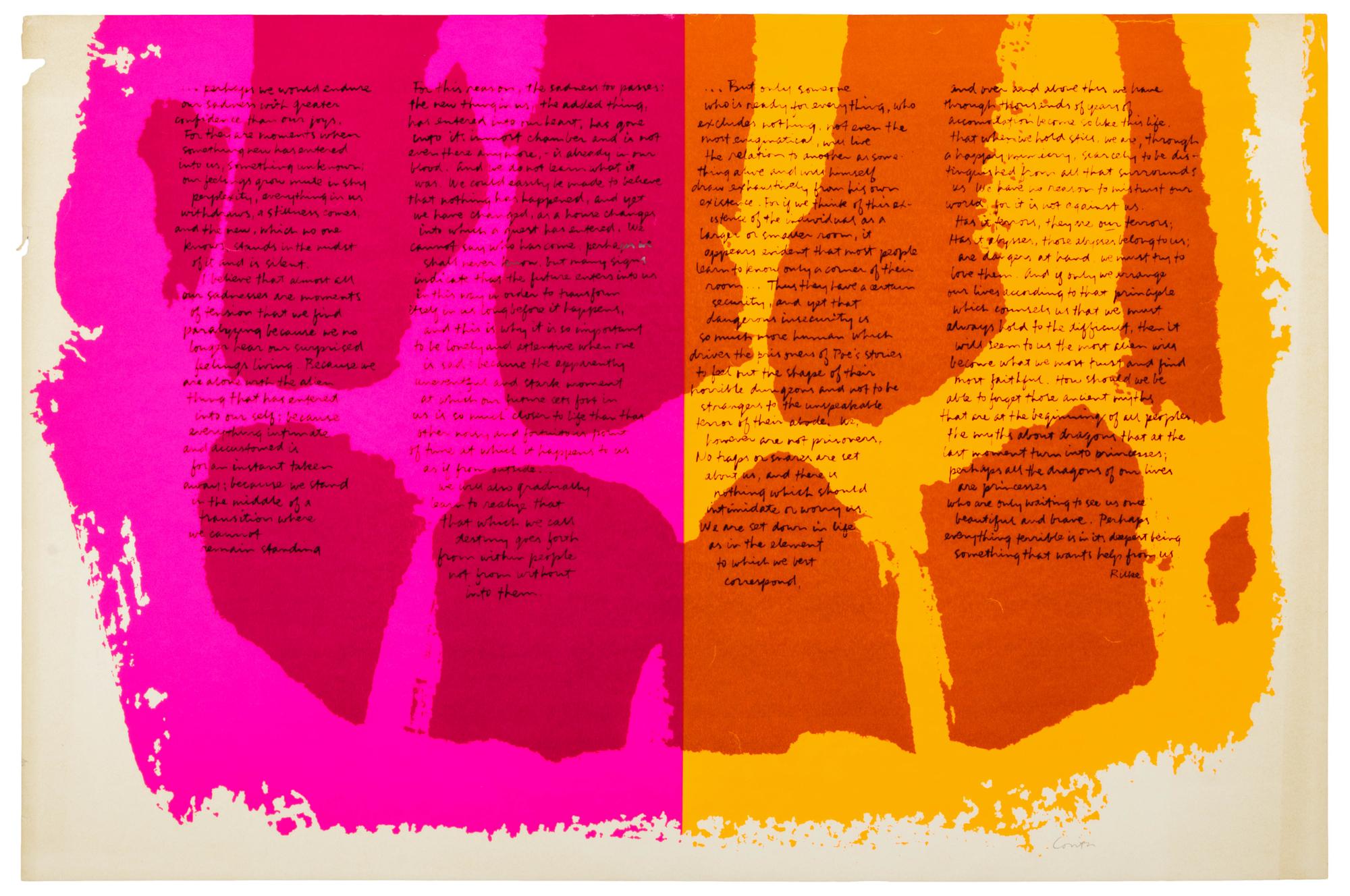 He Repeated the Letters, Here, and Perhaps We Could Endure (a group of three prints)
