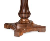 A Brass Inlaid Walnut Two-Pedestal Dining Table