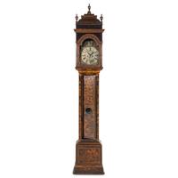 A George III Japanned Tall Case Clock