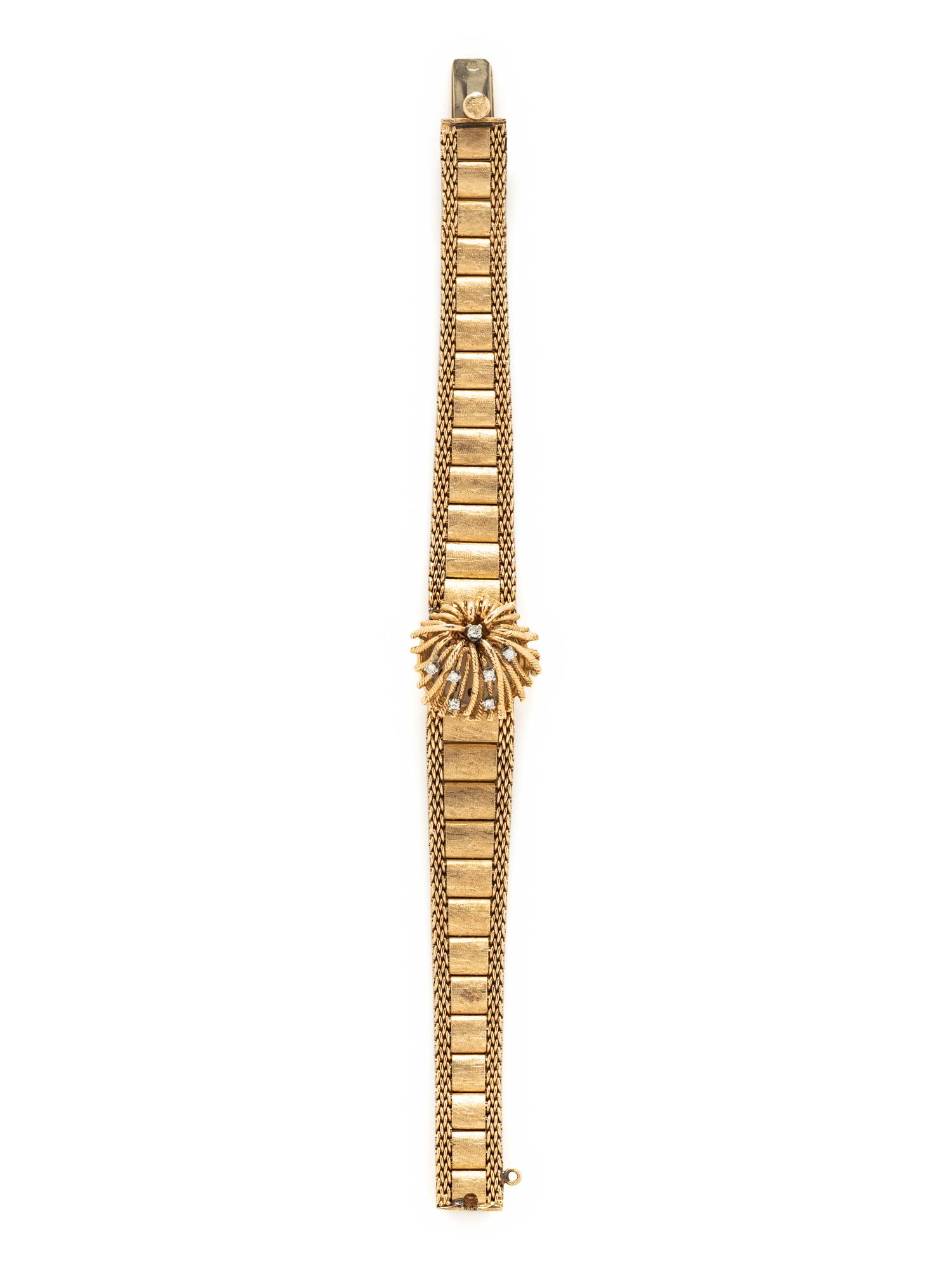 LUVA, 14K YELLOW GOLD AND DIAMOND SURPRISE WATCH