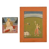 Two Indian Miniature Paintings — 印度細密畫兩幅