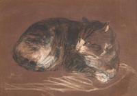 Sir Edwin Henry Landseer (British, 1802–1873) - Tabby Cat