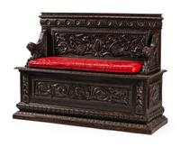 A Continental Renaissance Revival Carved Settle