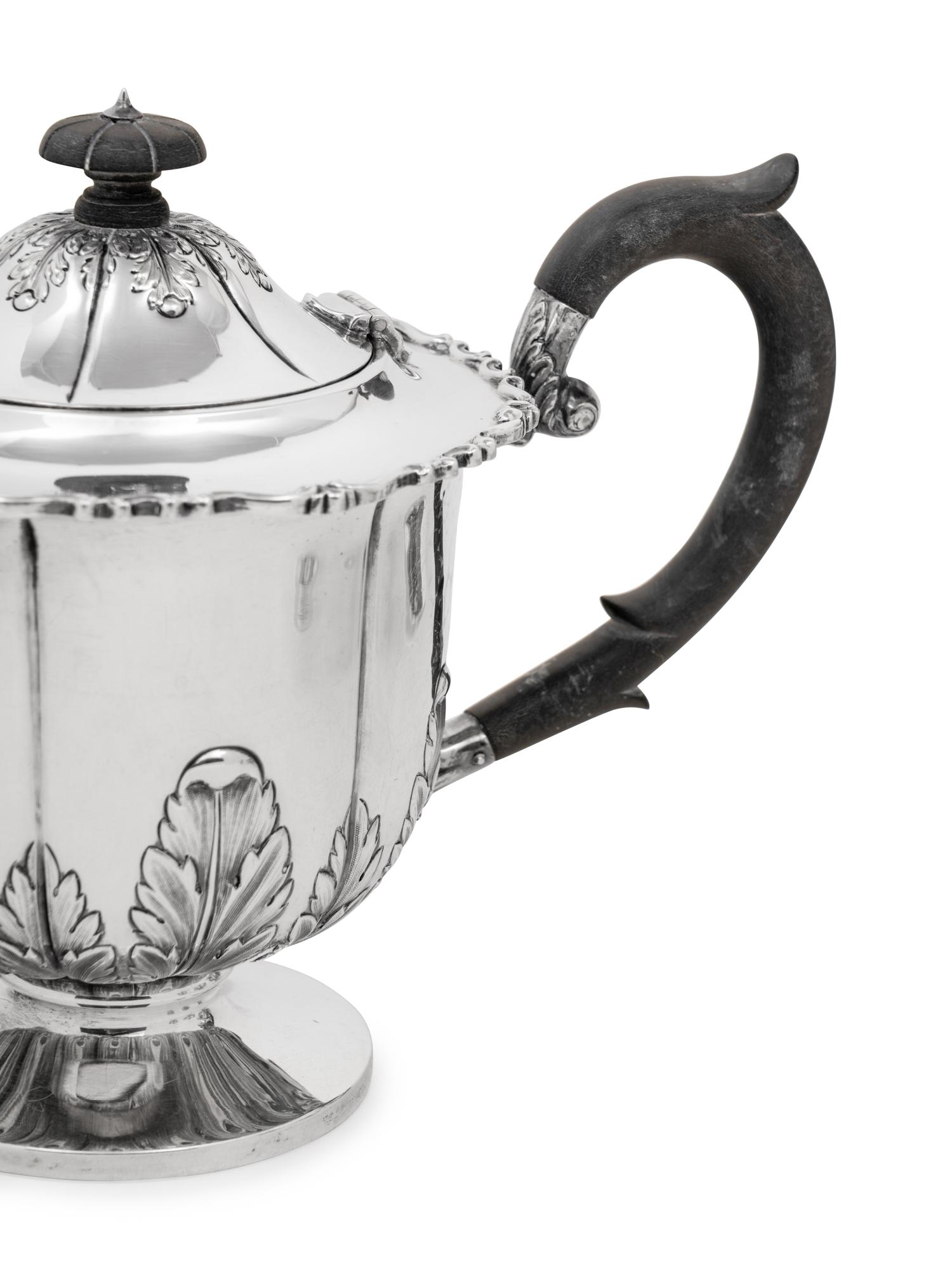 An English Silver Four-Piece Tea and Coffee Service