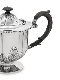 An English Silver Four-Piece Tea and Coffee Service