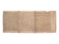 [CIVIL WAR]. Two Southern newspapers covering the evacuation and capture of Richmond, featuring a 15 April 1865 newspaper covering Lincoln's visit to Richmond but unaware of his assassination.