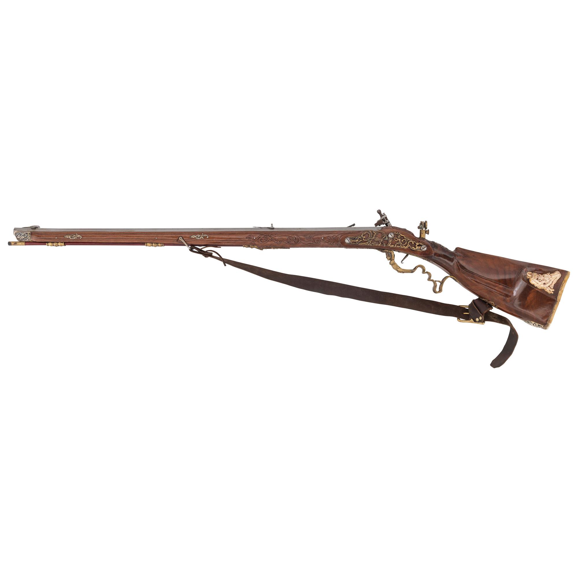 Contemporary Snaphance Rifle with Grotesque Motifs