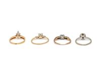 COLLECTION OF DIAMOND RINGS
