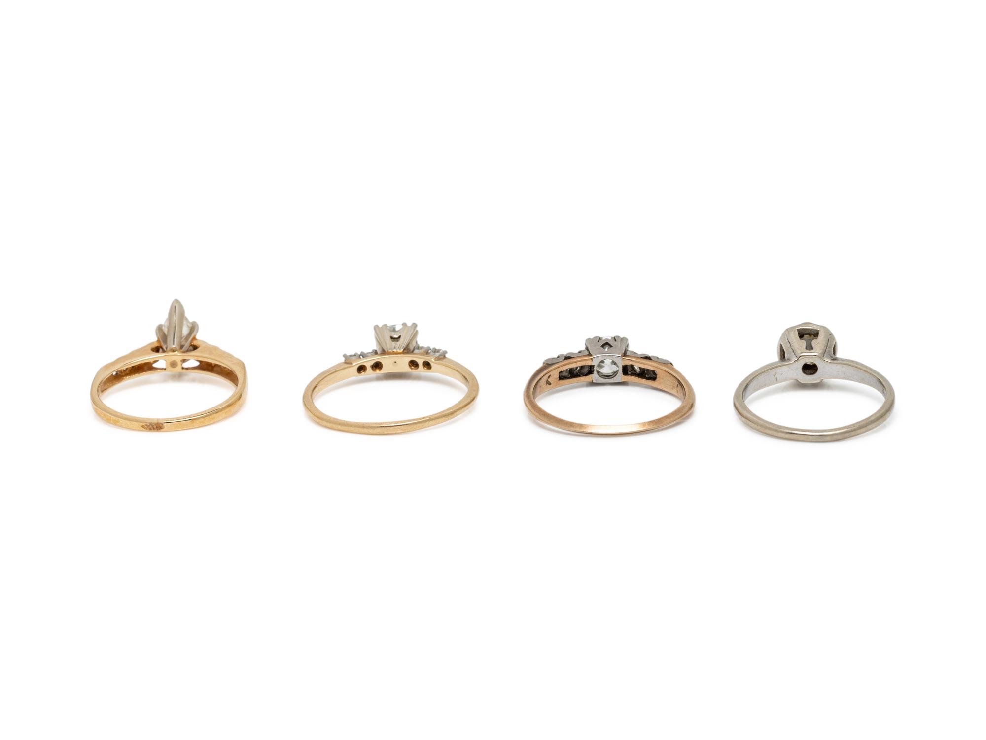 COLLECTION OF DIAMOND RINGS
