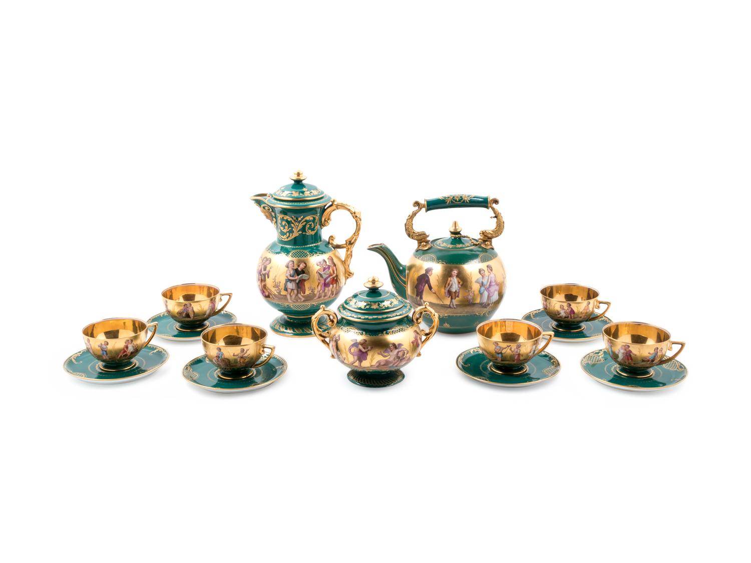 A Vienna Porcelain Tea and Coffee Service