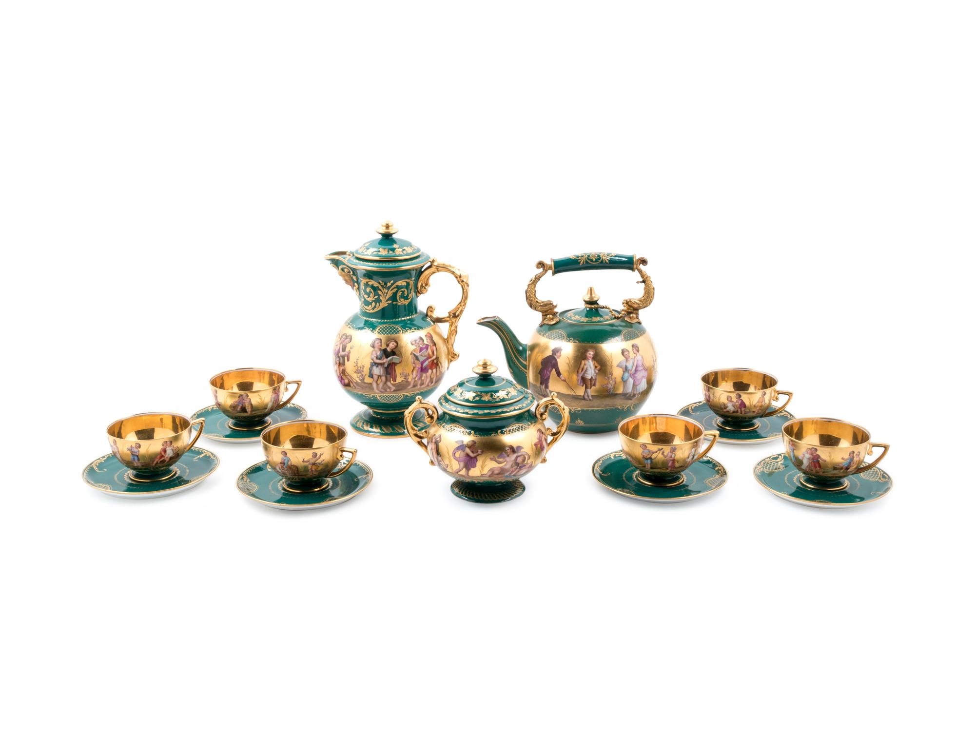 A Vienna Porcelain Tea and Coffee Service