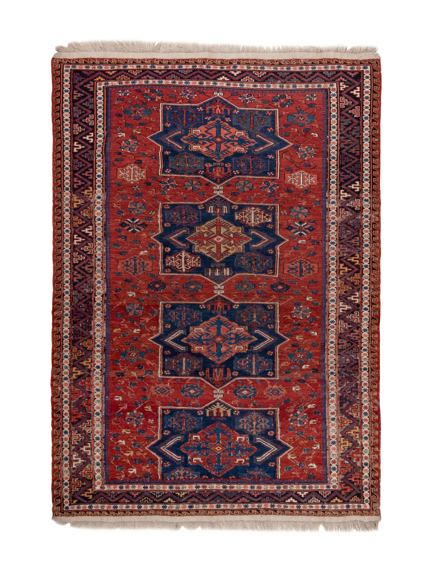A Caucasian Soumak Wool Rug
