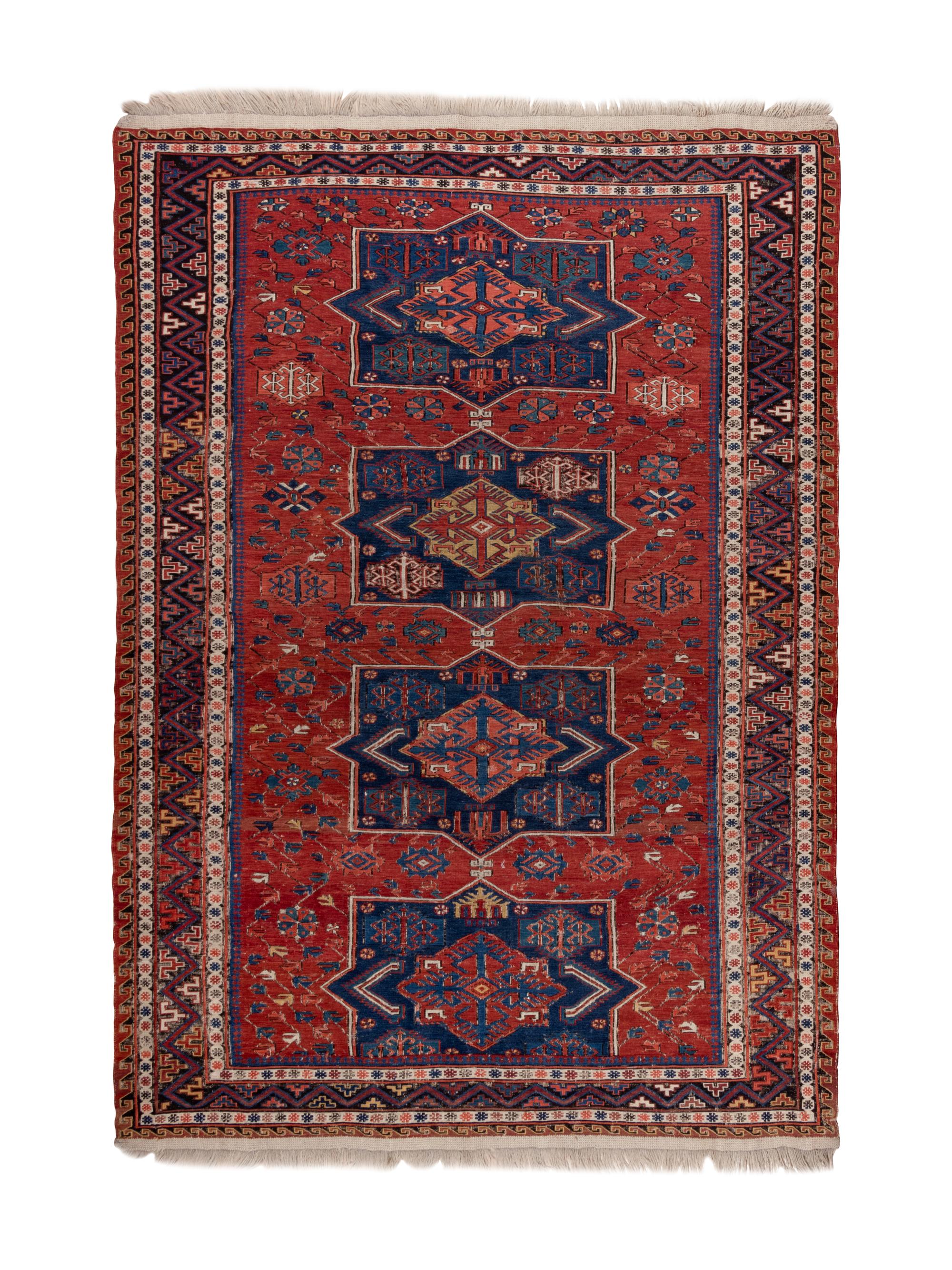 A Caucasian Soumak Wool Rug