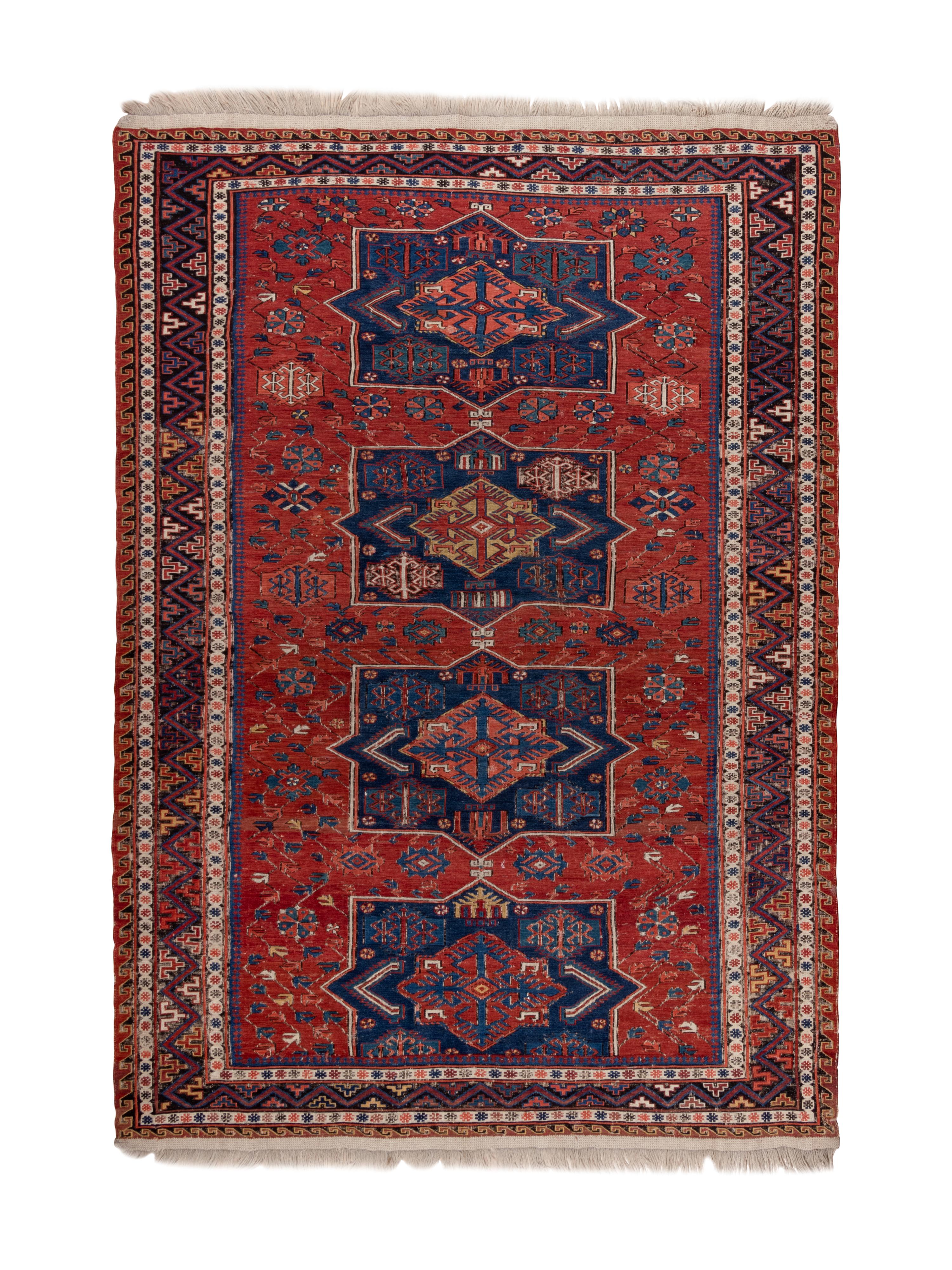A Caucasian Soumak Wool Rug