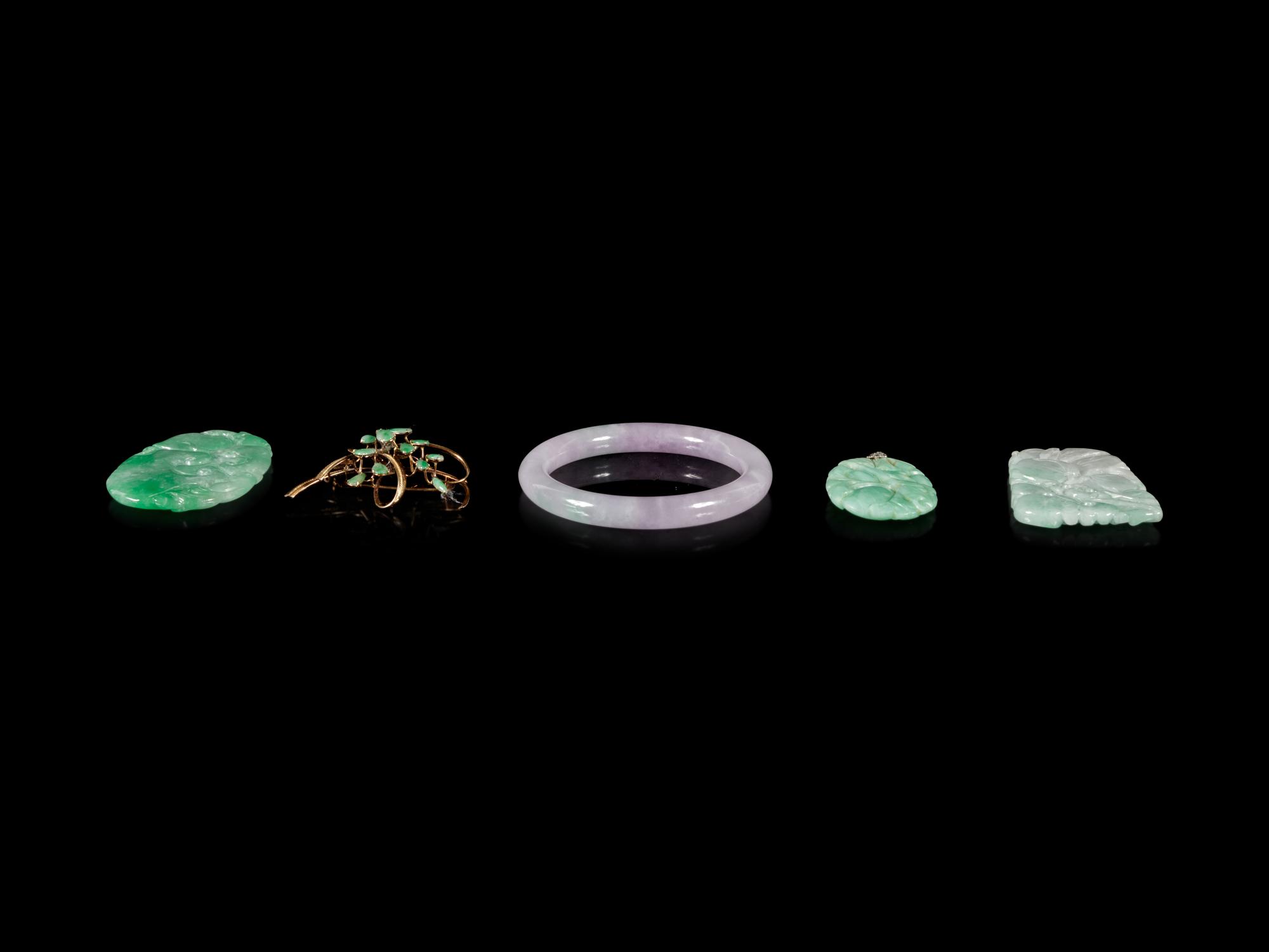 Five Jadeite Jewelry