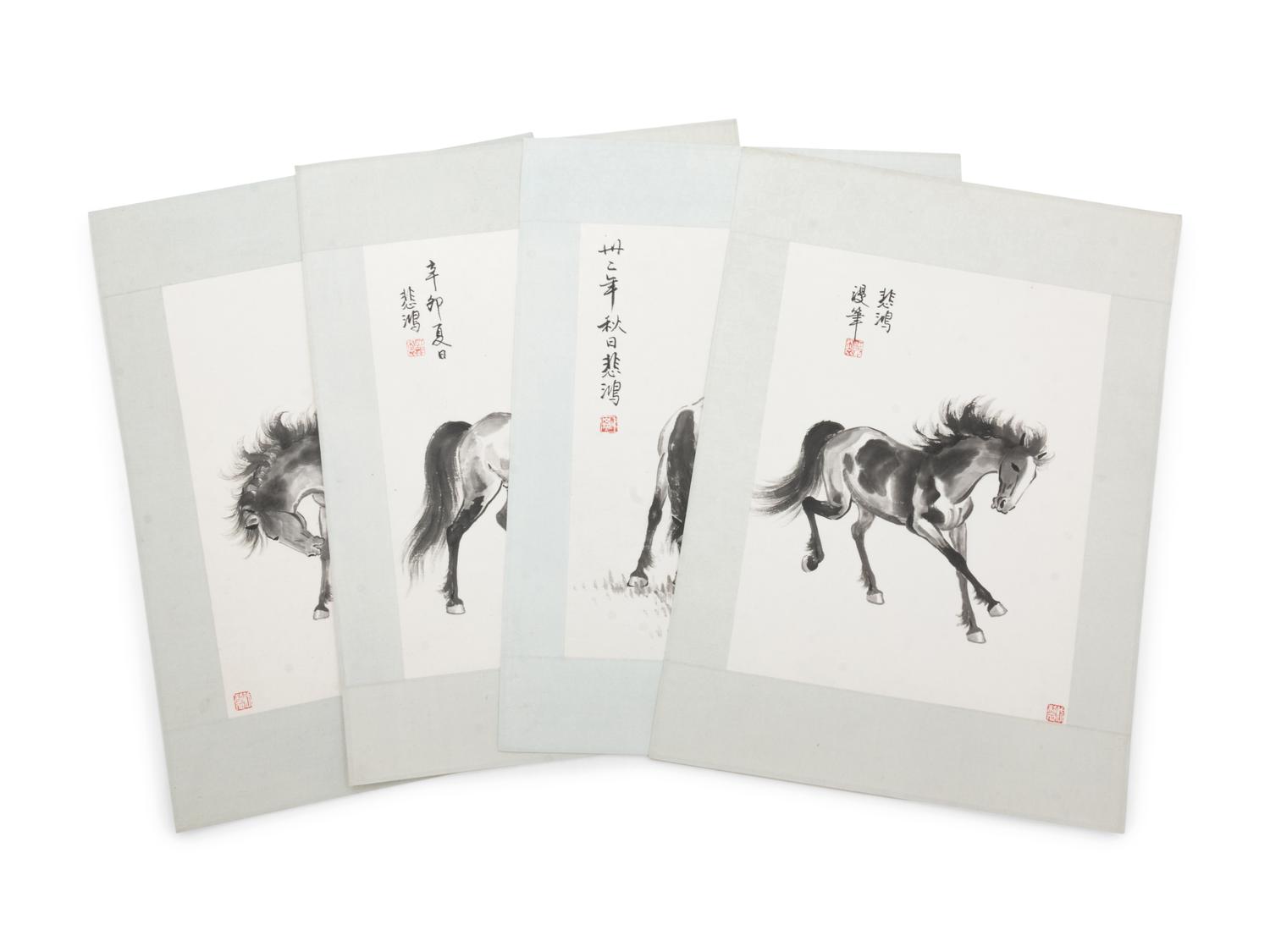 A Group of Chinese Prints After Xu Beihong (1895-1953)