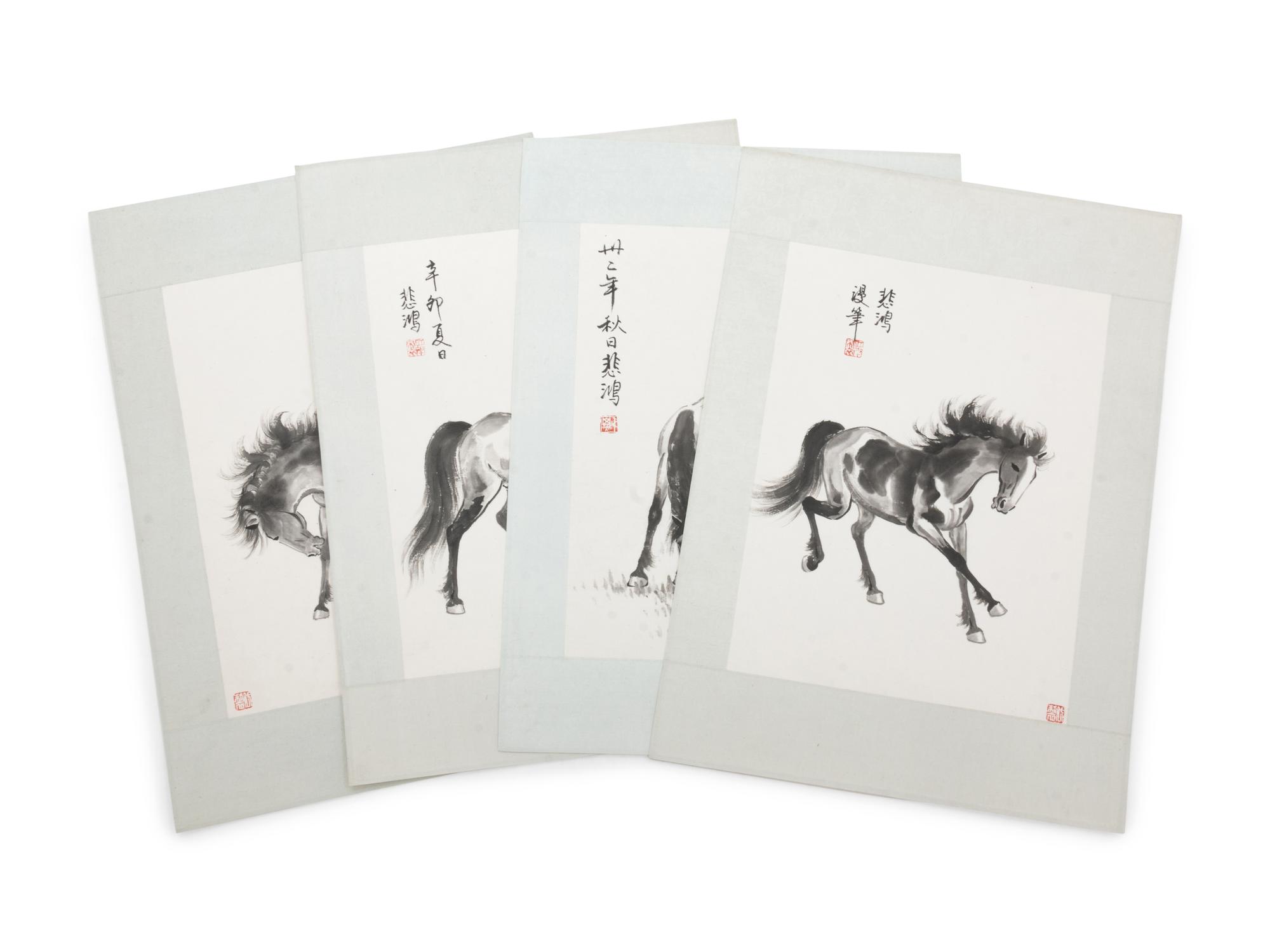 A Group of Chinese Prints After Xu Beihong (1895-1953)