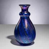 Charles Lotton (American, 1935–2021) — Iridescent Peacock Vase, 2005