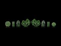 Twenty-One Chinese Spinach Jade Pendants