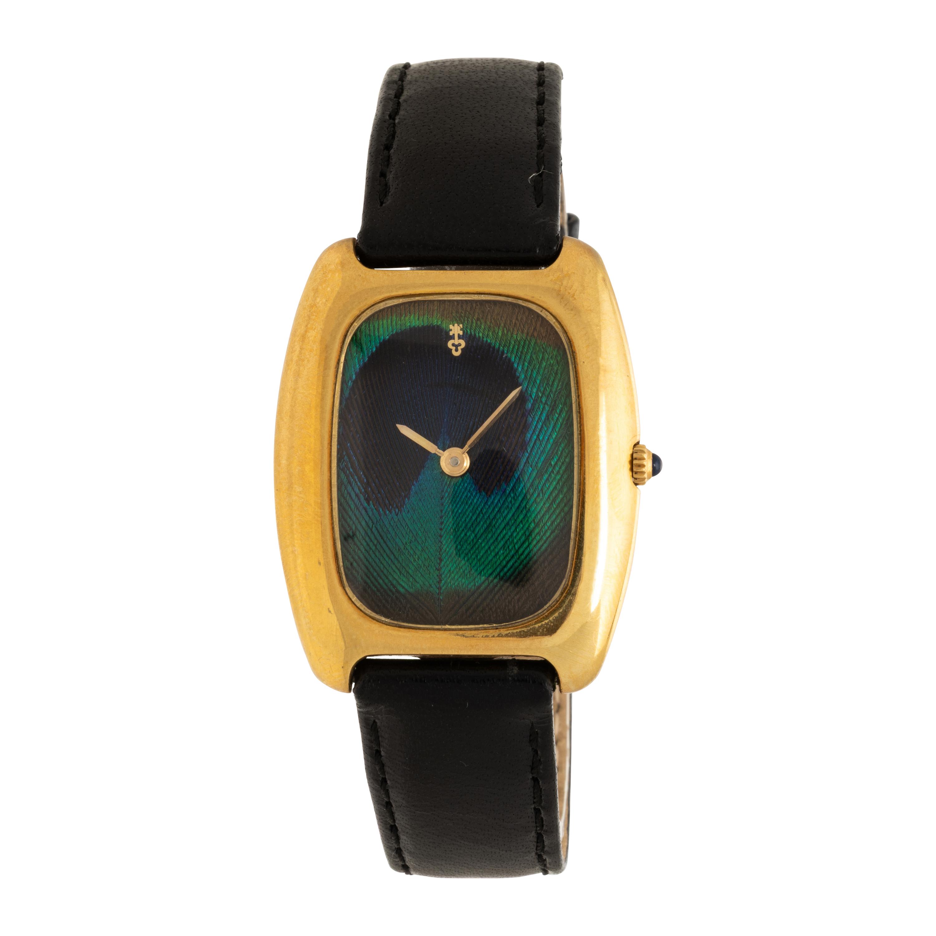 Corum, Ref. 57126, 18K Yellow Gold Peacock Feather Watch