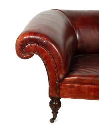 A George Smith Leather Sofa