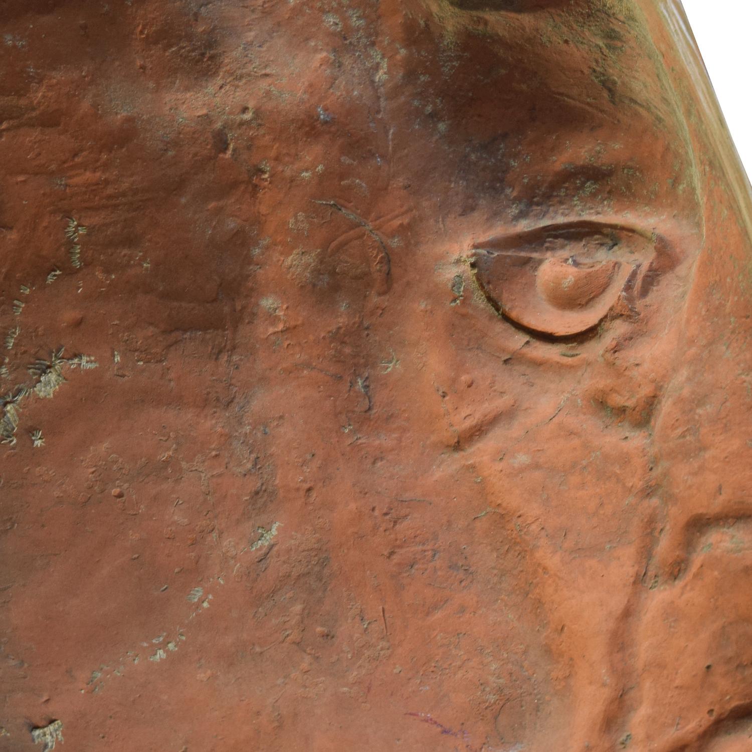 A Terra Cotta Horse Head 26" W x 12" D x 24" H — Italy, Early 20th Century