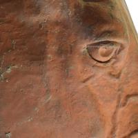 A Terra Cotta Horse Head 26" W x 12" D x 24" H — Italy, Early 20th Century