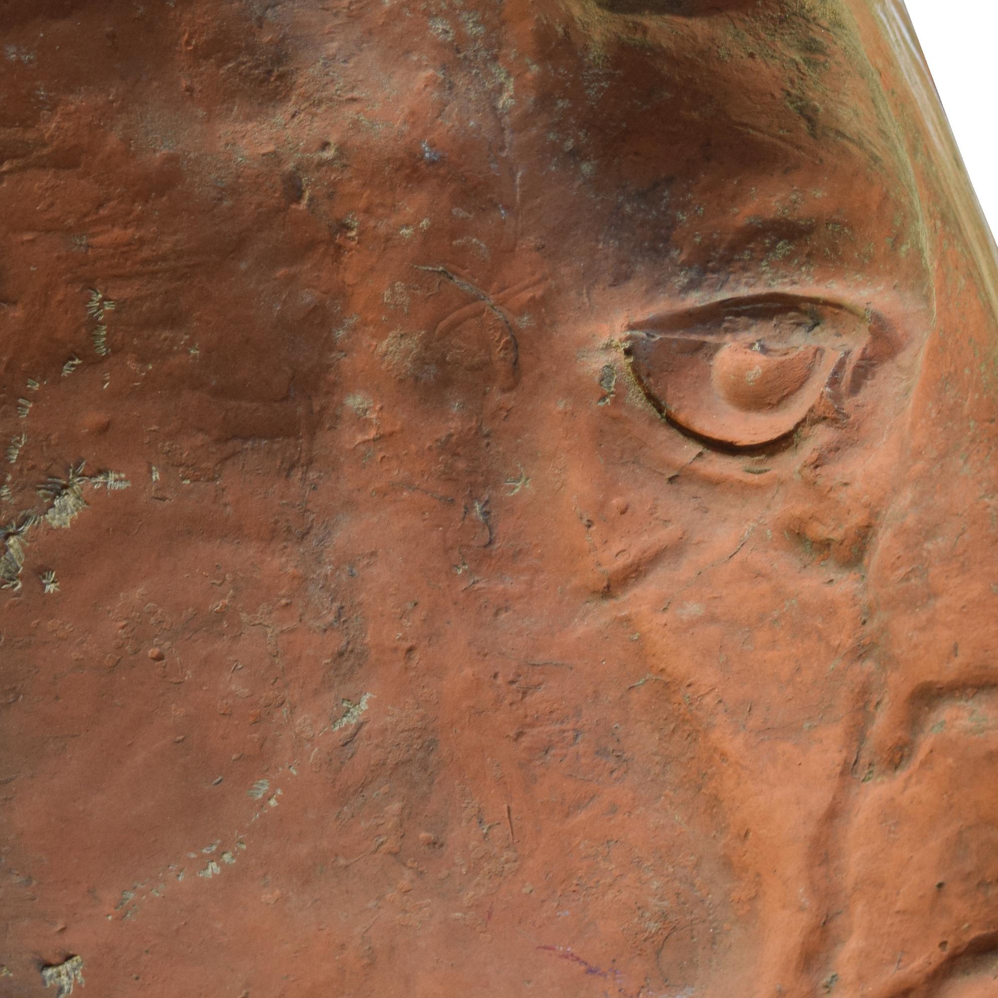 A Terra Cotta Horse Head 26" W x 12" D x 24" H — Italy, Early 20th Century