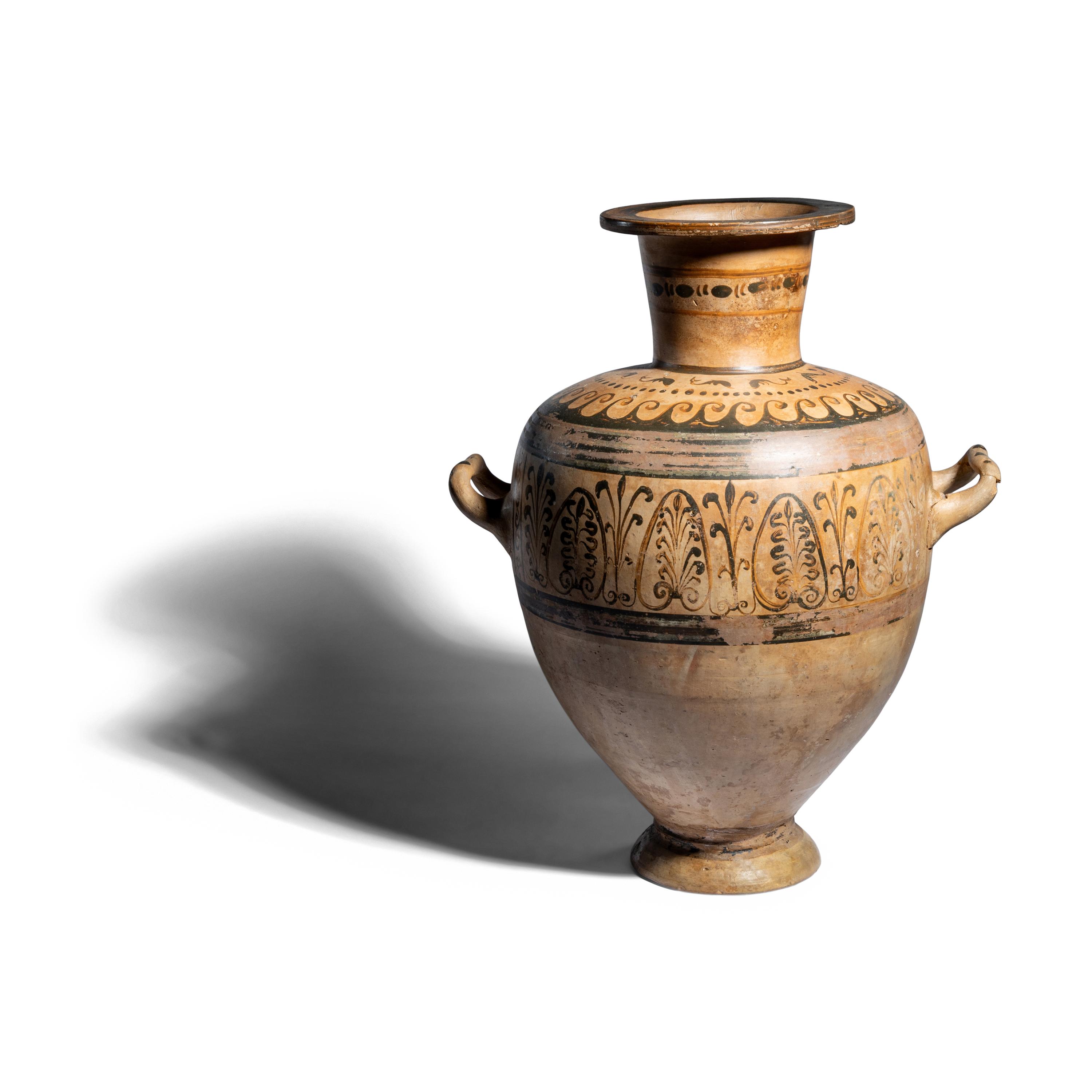 An Egyptian Terracotta Hydria
