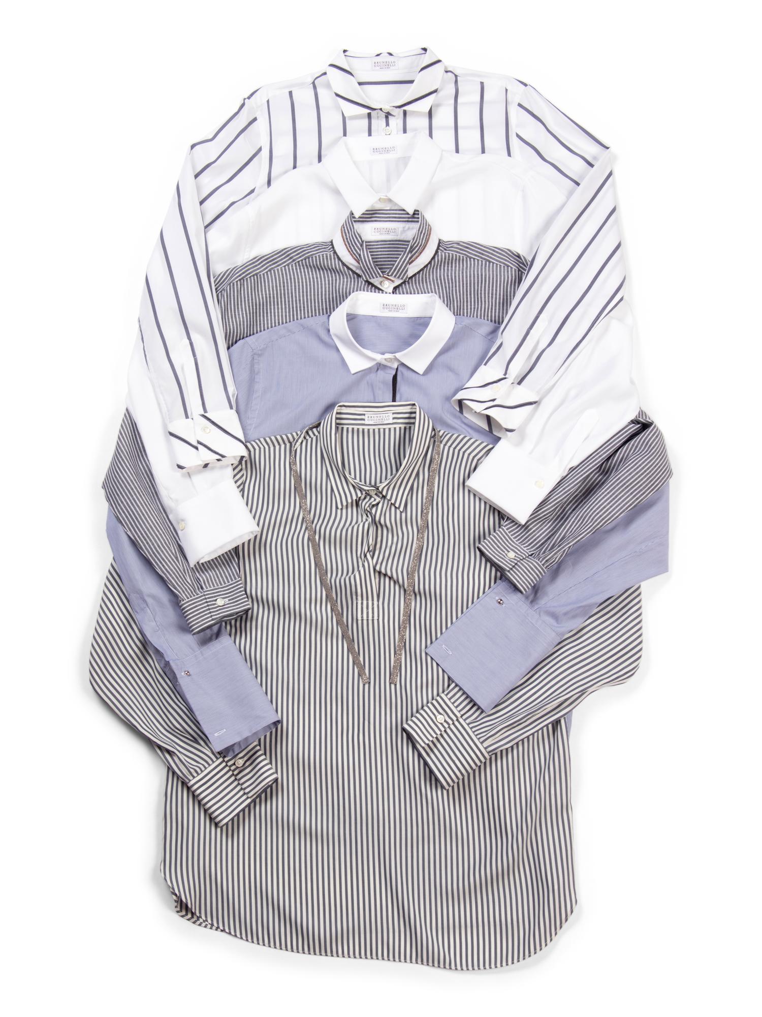 Five Brunello Cucinelli Dress Shirts