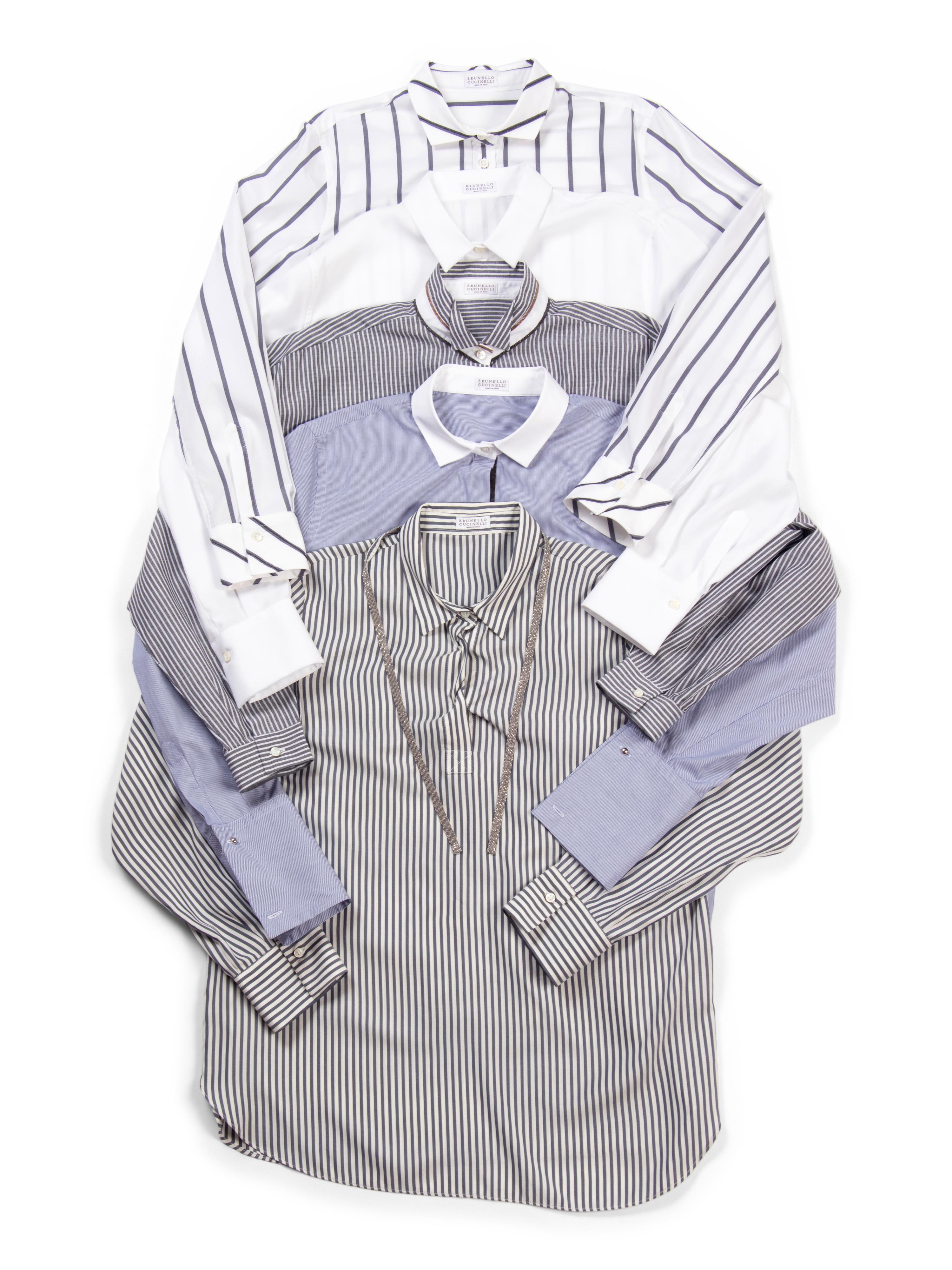 Five Brunello Cucinelli Dress Shirts
