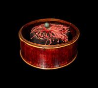 Two Manchu Official's Court Hats and a Storage Case, Qing Dynasty 清 冬夏官帽一組連匣