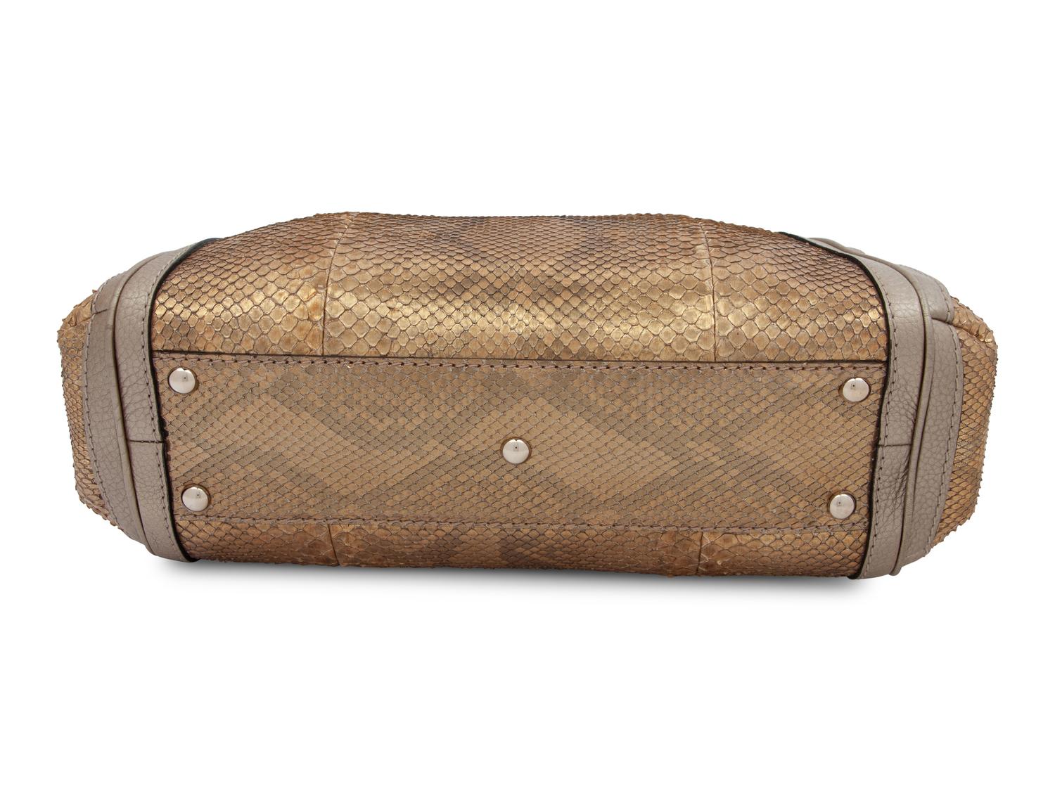 Gucci Gold Python Bag, 2000s