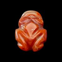 A Costa Rican Carnelian Frog Pendant
