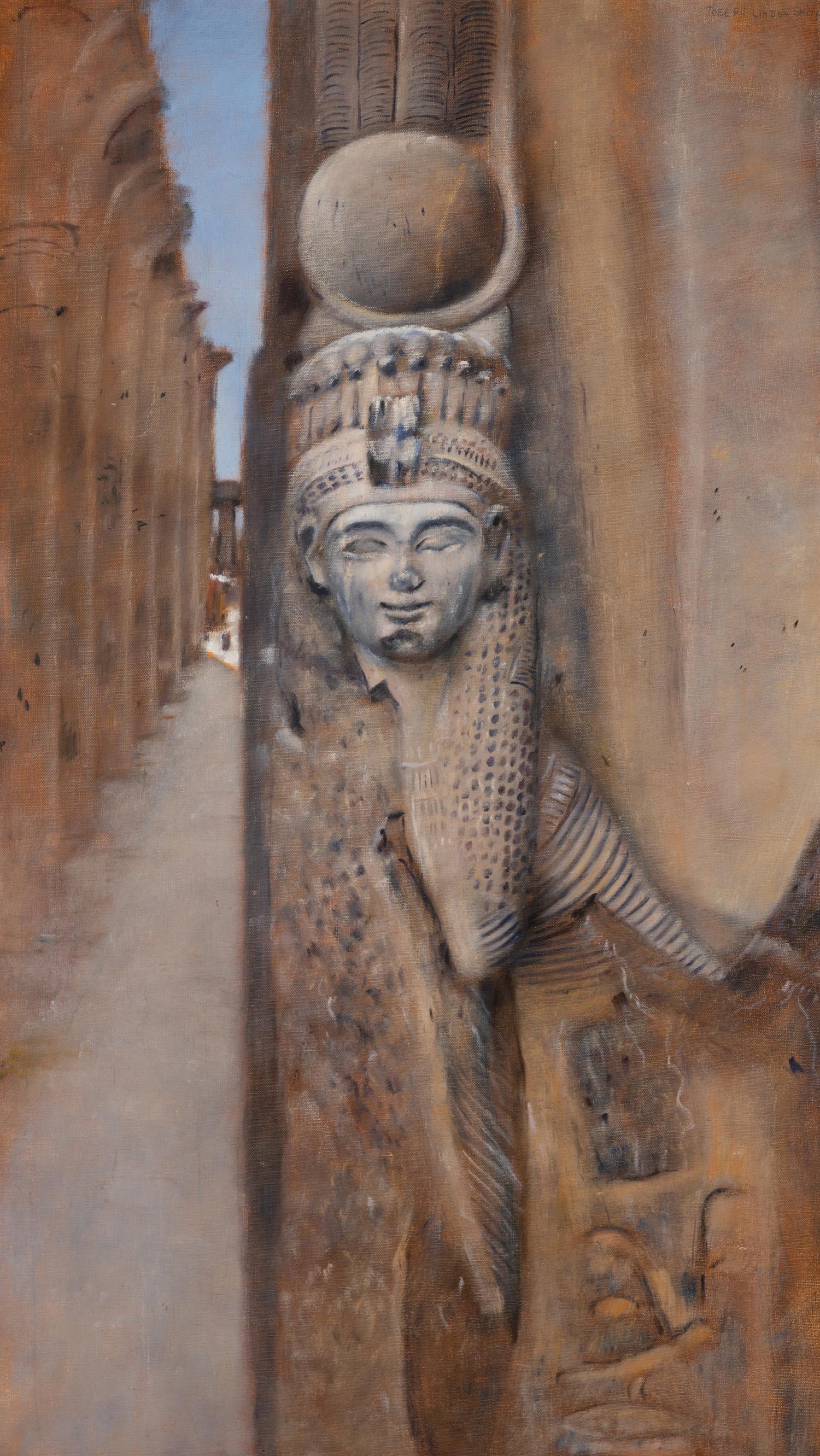 Temple Columns with Sun God, Luxor