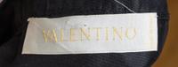 A Valentino Black Taffeta Pleated Halter Gown, Size 10.