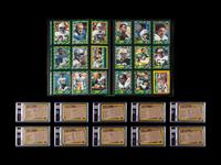 A Complete Set of 1986 Topps Football Cards Including Key PSA Graded Issues