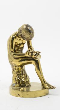 A Continental Gilt Brass Figure Height 8 1/4 inches. — 19TH/20TH CENTURY